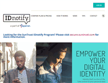 Tablet Screenshot of idnotify.com